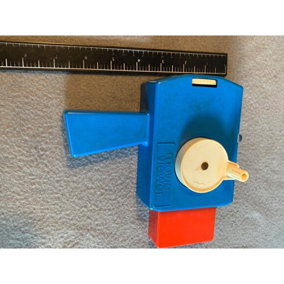 Vintage 1973 Six Million Dollar Man Movie Viewer Kenner Blue Red Retro Toy - Picture 8 of 11